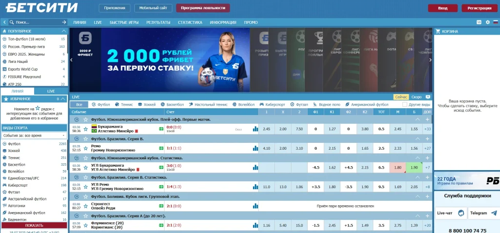 личный кабинет бет сити